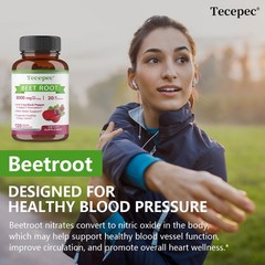 Organic Beet Root 8000 Mg Strength 20:1 Extract 30-120 Capsules Heart Health