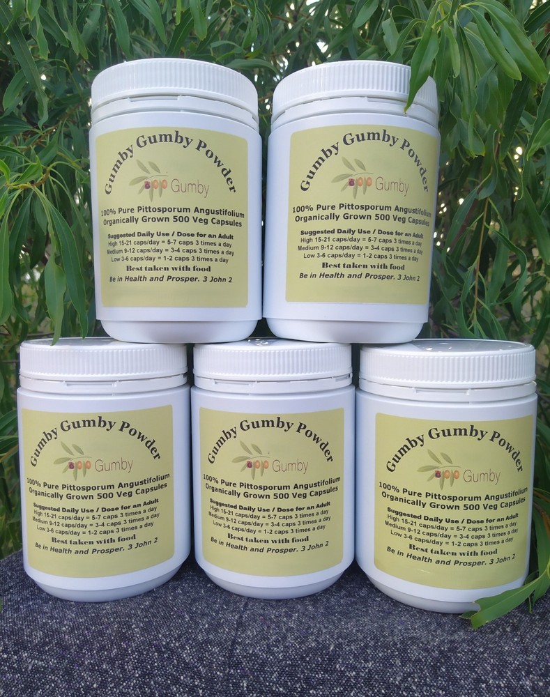 1000 Veg Caps Gumby Gumby Size 00 30% More 100% Pittosporum Angustifolium