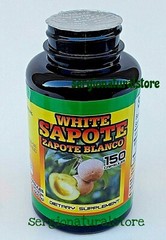 3 Bottles Zapote Blanco / White Zapote 450 Capsules (Casimiroa edulis)