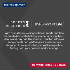 Sports Research® Vitamin D3 + K2 w/ Coconut Oil – Vegan Vitamin D 5000iu & Mk7 V