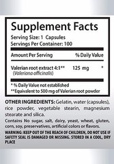 Good For Sleep – VALERIAN ROOT EXTRACT 125mg – Improving The Nervous System 2B
