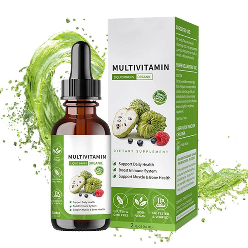 Pure Organic Soursop Extract, Tindedly Soursop Graviola Liquid Drops 60mL