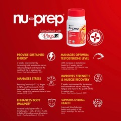 2x NU-PREP® MAN Increase Men’s Energy Vitality Strength and Stamina 120’s FSHIP