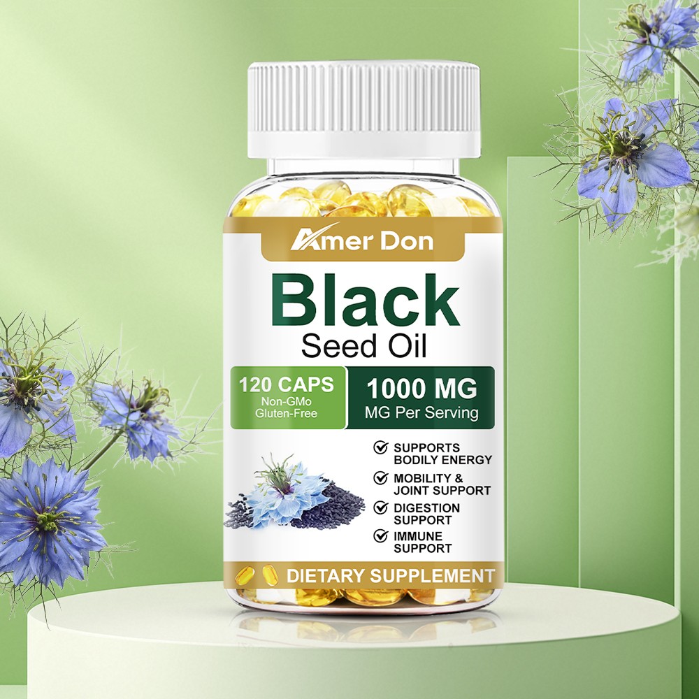 Black Seed Oil Capsules – 100% Pure Organic COLD PRESSED Cumin Nigella Sativa