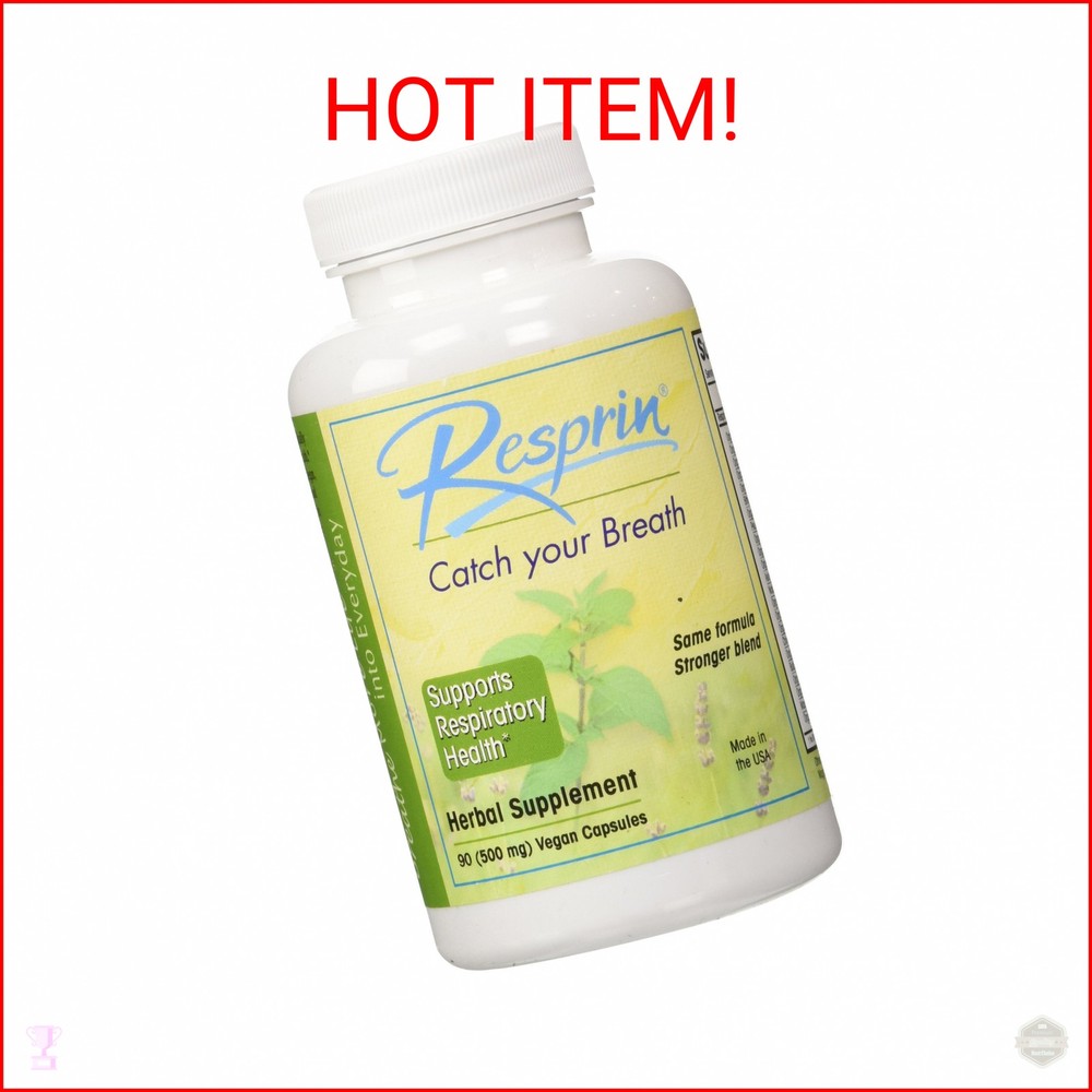 Respirin Traditional Herbal Blend for Natural Breathing Enhancement, 500mg, 90 V