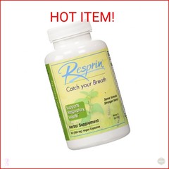 Respirin Traditional Herbal Blend for Natural Breathing Enhancement, 500mg, 90 V
