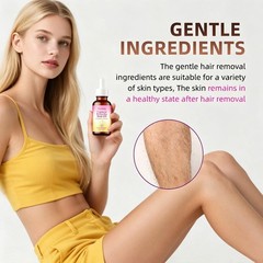 Natural Cyperus Rotundus Oil for Hair Removal, Reduction Serum for Face & Body