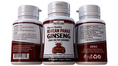 Korean Panax Ginseng Adult Supplement Energy 60 Pills Endurance Memory Sex Drive