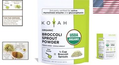 & Non-GMO Freeze-Dried Broccoli Sprout Powder – 1 Scoop = 1/4 Cup Sprouts
