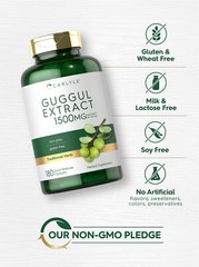 Guggul Extract 1500mg | Guggulsterone | 180 Capsules | Non-GMO | by Carlyle