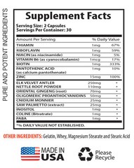 Muscle Building Supplements – Deer Antler Plus 550mg – Oligomeric 1B