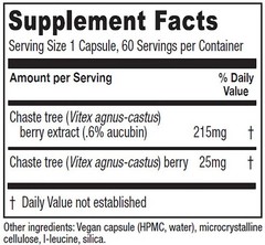 Vitanica Chaste Tree Berry Vitex Extract Plus, Vegan, 60 Capsules NEW-SHIPS FAST