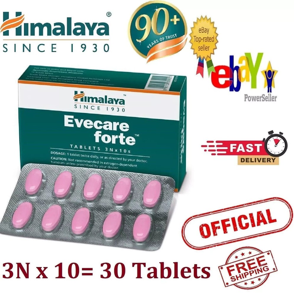 Himalaya Evecare Forte 30 Tabs For Women Wellness Exp March 2028