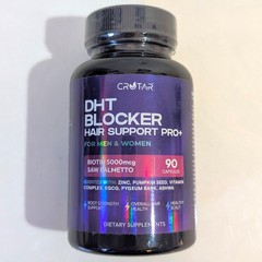 Crotar DHT Blocker for Women & Men Dual Action Hair Growth 90 Count Exp 03/2028