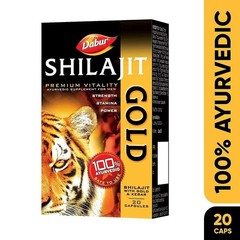 Dabour Shilajit/ Sheelajit/ Chilajit Gold 20cap. For Power Stamina Strength SF/