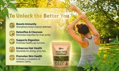Neem Triple Complex T Cut, Blend of Neem Leaves, Bark, Flower (80:10: 10) 4 pack