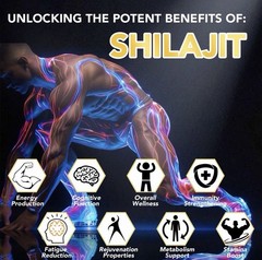 8Pack Pure Himalayan Shilajit, Soft Resin, Organic Extremely Potent, Fulvic Acid
