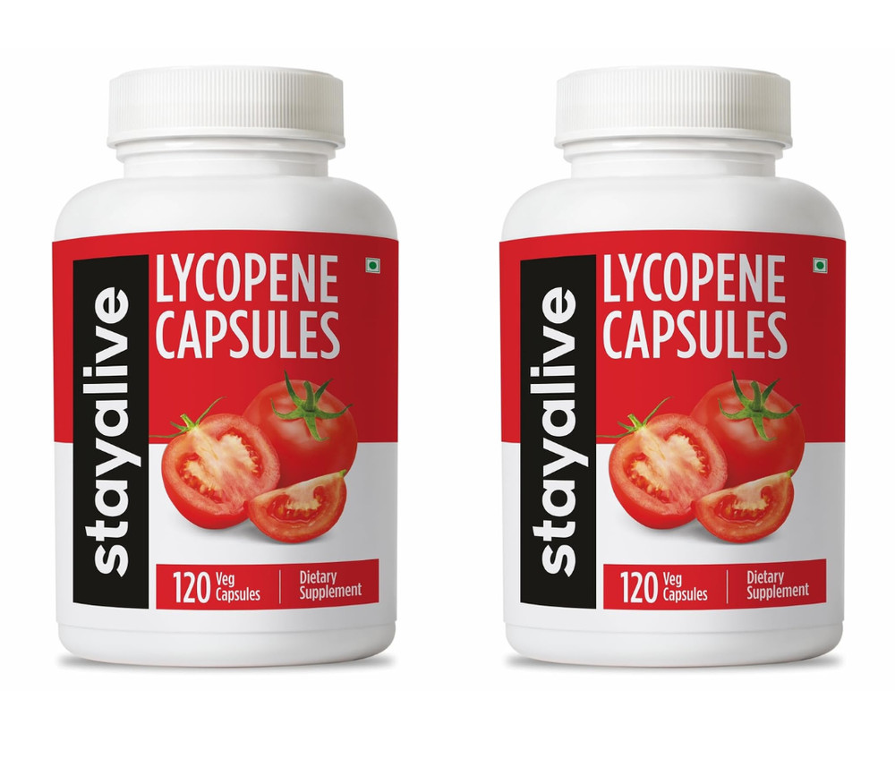 2 Pack STAY ALIVE Lycopene 60mg 240 Veg Caps Men Prostate Heart Health Support