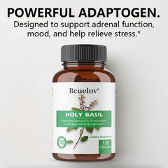 Holy Basil Herbal Supplement,Stress Relief,Promote Calm Relaxation,30/60/120Caps