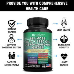 Sea Moss Capsules Promotes Healthy Joints Skin Hair Strengthens Immune System