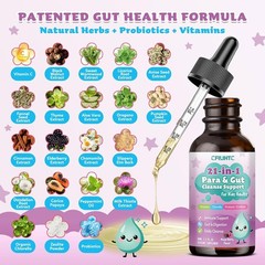 21 in 1 Para Cleanse & Gut Health Drops – Wormwood, Black Walnut, Chlorella