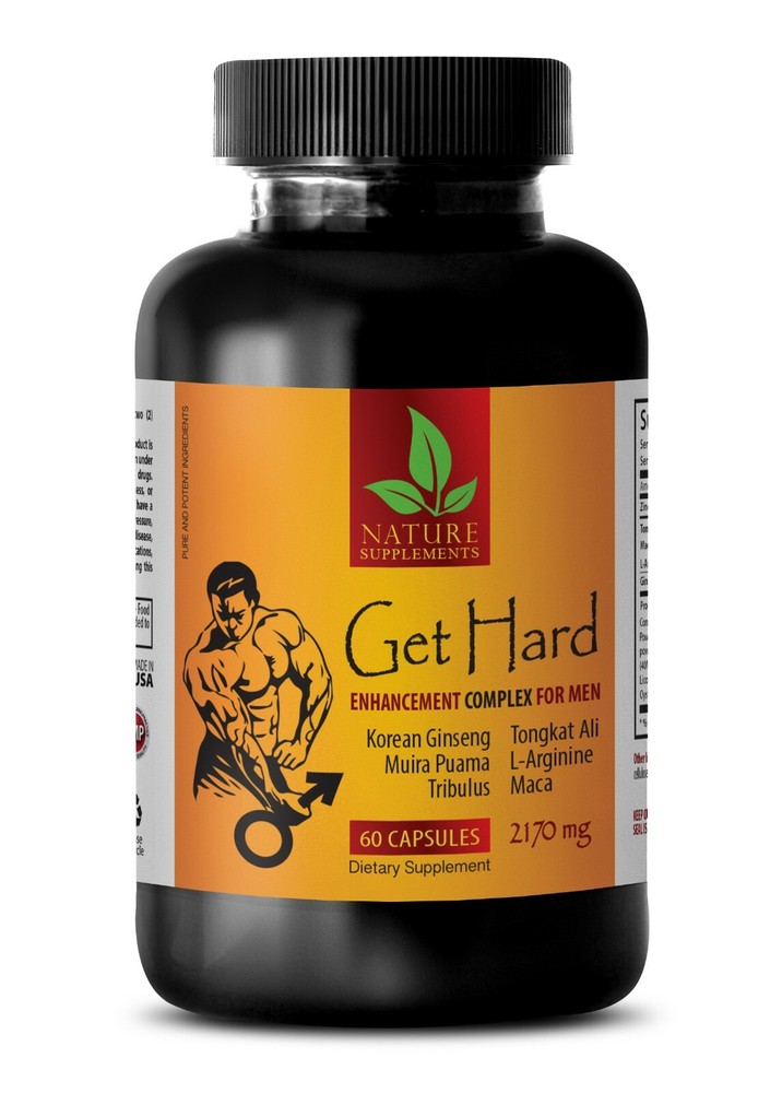 Enlarger Enhancer Stamina – GET HARD 2170mg – 1 Bottle 60 Capsules