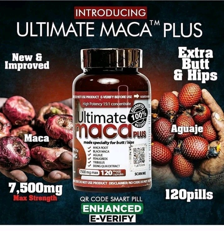 X 1 Ultimate Maca supplement 7500MG, 120 pills