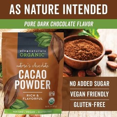 Silky Organic Cacao Powder 32 oz – Ideal for Smoothies, Baking & Hot Chocolate