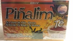 PINALIM TEA 30 BAGS WITH PINEAPPLE FLAX GREEN RED & WHITE TEA 12/2026 SEALED