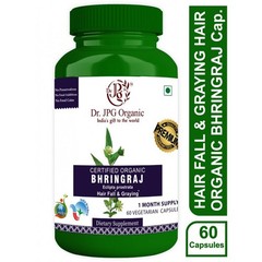 4x Organic Bhringraj Capsules Dr. JPG Organic ISO & GMP Certified