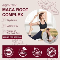 MACA Male Enhancement Bigger Thicker Stronger Sex Pills Boost for man 60 Gummies