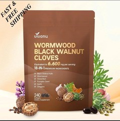 2 BOTTLES—LUXRY Vivonu Wormwood Black Walnut Cloves 240 Softgels FAST SHIPPING