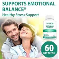 Calm Support Soothing Stress Support Supplement | 30/60/120 Veggie Caps