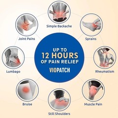 Viopatch Herbal Pain Relief 10 Patch Instant Relief from Muscular & Joint Pain
