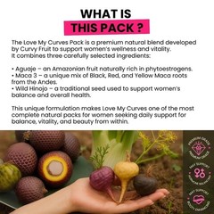 Bigger Glutes & Flat Belly – Aguaje Curvy Fruit + Black Maca + Fenugreek-60 Ct.