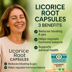 Licorice Root Capsules 8000mg-(10% Glycyrrhizic Acid )Vegan & Digestion Support