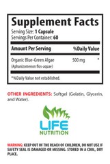 Stem Cell Activator 500mg Organic Blue Green Algae From Klamath Lake (1 Bottle)