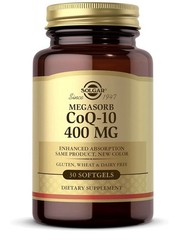 Megasorb CoQ-10 400 mg 30 S Gels By Solgar