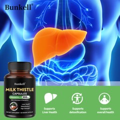 Milk Thistle 400mg Capsules – Detoxification Liver System Health Support