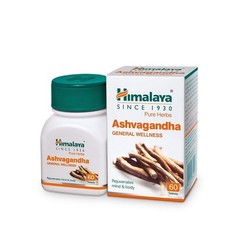 Himalaya Ashvagandha General Wellness Rejuvenates Mind Body 60 Tablets