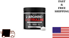 L Arginine L Citrulline Supplement Powder (3g) Nitric Oxide