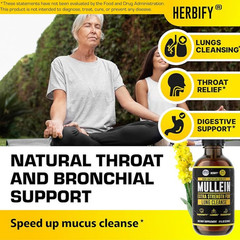Mullein Drops for Lungs – USDA Organic Liquid – Mullein Leaf Extract