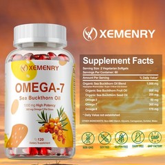 Omega-7 – Organic Sea Buckthorn Oil – Anti-Aging, Hair, Skin and Nail Health