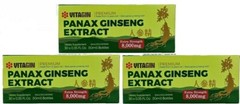 Red PANAX Ginseng Extract 12 years old Roots 8000 Mg Premium 3 Box (90 Bottles)