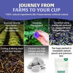 , Butterfly Pea Flower Tea (100 Herbal Tea Bags) | Caffeine Free, Non GMO | P…