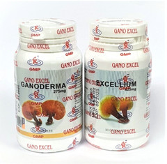 1 SET of 1 x Gano Excellium 90 + 1 x Ganoderma Lucidum 90 Capsules Lingzhi USA