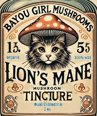 Wild Harvested Organic LIONS MANE Mushroom Dual Extracted Tincture | 1 Fl Oz |