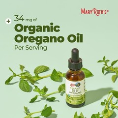 MaryRuth’s USDA Organic Oil of Oregano Drops – 6 of Immune & Digestive Support