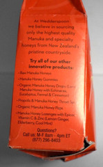 Wedderspoon Organic Manuka Honey Drops Ginger with Echinacea 4 oz For Dry Throat