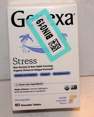 Genexa Stress for Adults | Anxiety Relief & Fatigue 60 Count NEW exp. 04/28